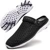 Gaatpot Zoccoli Spiaggia Uomo Sabot Donna Ciabatta da Giardino Pantofole Sandali Estive Scarpe da Mare Traspirante Nero Bianco 39