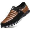 Asifn Elegante Scarpe per Uniforme Uomo Basse Mocassini Stringate Eleganti Oxford Casual Classiche Slip on Comode Lacci Loafer Antiscivolo Classic（Marrone,41 EU