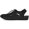 WEJIESS Sandali elastici intrecciati da donna Sandali piatti da uomo Plus Size Scarpe da spiaggia