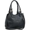 AOSSTA Borsa a Spalla Donna Borsa a Mano Multi Tasche in Pelle Morbida Borsa Hobo con Tracolla Lunga Borse da Donna Borsa a Tracolla Grande, blu navy, m