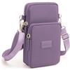 JANKS - Borse a Tracolla Piccole per Donna Mini Borse per Cellulare Borsa a Mano Borsa a Spalla, E-purple, 4.5 x 2.36 x 7.9 inches