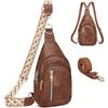 Travistar 2 in 1 Piccolo Zaino Monospalla Sling Bag Donne, Borsa a Spalla Uomo, Borsello Tracolla con 2 cinghia rimovibile per il ciclismo per escursioni di viaggio