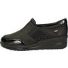 Valleverde VD200AF Mocassini Casual Donna Pelle Nero Tacco Zeppa 4Cm Suola Gomma