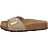 GRÜNLAND il benessere è naturale GRUNLAND ENNY CB1799 Kaki Ciabatte Donna Anatomiche re-Soft Pelle Fibbia BIRK 38