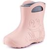 Ladeheid Stivaletti Pioggia Bambino in EVA Termici, Invernali Stivali Pioggia Bambina con Calzino Interno e Motivo a Rana, Scarpe Bambino per Passeggiate LA-CA-03 (Rosa Cipria, 34/35)