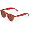X-LAB XLAB Occhiali da sole mod. HOKKAIDO, occhiali unisex (47mm, Bordeaux/Marrone)