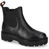 Valleverde 36160 Stivaletti Casual Donna Pelle Sintetica Nero Tacco Grosso 4Cm Suola Gomma Gambale Caviglia