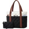 LOVEVOOK Borsa shopper da donna, leggera, buffer Tote Bag borsa da lavoro, borsa a tracolla per computer portatile, borsa a tracolla per insegnanti, borsa a mano da donna, per università, ufficio