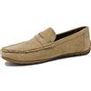 Evoga Mocassini uomo casual eleganti estivi scarpe espadrillas Barca (40, C3 Beige)