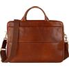 Time Resistance Cartella in Pelle - Borsa Portatile in Pelle Fatta a Mano in Italia - Cartella per Uomo e Donna - Cartella Professionale per Computer