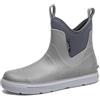 ZEPYFXIT Stivali da Pioggia Uomo in Gomma Impermeabile Stivaletti Chelsea con Elastici Comodi Stivali da Lavoro Impermeabili per Giardinaggio Pesca e Trekking (Grigio 25257, 42 EU)
