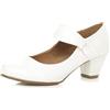 AJVANI Donna Tacco Medio Mary Jane 40s 50s Lavoro Comfort Elegante Scarpette Taglia 3 36