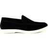 UOMO DESIGN - Mocassino Slip-on Uomo Elegante Morbido e Confortevole in Suedine e Pelle Vegana - Laurent, 2 Nero, 40 EU