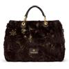 Braccialini Borsa Donna firmata Mano Beth Fur in Eco-Pelliccia