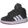 Adidas Unisex Bimbo Hoops Mid 2.0, Core Black/Footwear White/Vivid Red, 20 EU