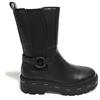 LIU JO Scarpe Taylor 627 Stivaletto Biker Pelle Black Z24LJ07 4F3727