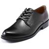 YFFUSHI Scarpe Oxford Uomo Formali Classici PU Stringate Derby Scarpe Affari Eleganti Matrimonio, Nero, 41 EU
