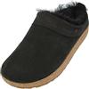 HAFLINGER zoccolo in pelle di agnello Snowbird pantofola in feltro nero, taglia 42