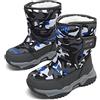 Xinghuanhua Stivali Neve Bambini Stivaletti Ragazze Ragazzi Doposci Scarponcini Imbottiti di Pelo Scarpe Invernali Comodi Caldi e Antiscivolo Impermeabile Stivali