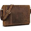 ROYALZ New Jersey Borsa Porta PC 13-15.6 pollici Uomo Pelle a tracolla - Cartella Ventiquattrore in Vera Pelle - Grande Borsa Portadocumenti Uomi