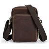 Contacts Borsa a tracolla da uomo in vera pelle, piccola borsa a tracolla per viaggi, scuola universitaria, borsa laterale