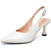Zhabtuc Décolleté da Donna con Tacco a Gattino da 8 cm, Punta Chiusa a Punta, Scarpe Eleganti da Donna