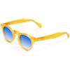 X-LAB XLAB Occhiali da sole mod. HOKKAIDO, occhiali unisex (49mm, Giallo/Azzurro sfumato)