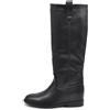 IF Fashion Stivali Alti da Donna Con decorazione metallica a forma di V Zeppa Interna Rialzo LY81-7