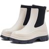 ZEPYFXIT Stivali da Pioggia Donna Impermeabili Chelsea Stivali di Gomma Galosce Eleganti Giardinaggio Scarpe Antiscivolo per Inverno Polacchine (Beige 2407, 40 EU)