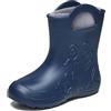 Ladeheid Stivaletti Pioggia Bambino in EVA Termici, Invernali Stivali Pioggia Bambina con Calzino Interno e Motivo a Rana, Scarpe Bambino per Passeggiate LA-CA-03 (Blu Navy, 34/35)