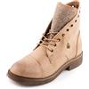 Toocool Stivali Donna Stivaletti Strass Anfibi Biker Invernali Scarpe G621 [40, Kaki]