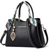 Myhozee Borsa Bauletto Donna Tracolla Elegante borsa in Pelle Mano Donna Media Tote Bag con la Cerniera