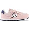 New Balance 500 Hook & Loop, Scarpe da Ginnastica, Pink, 34.5 EU