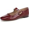 Sam Edelman Michaela Mary Jane - Ballerine da Donna, Taglia M, Colore Rosso, Taglia 38