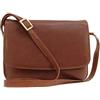 VISCONTI - Borsa a Tracolla Pelle - Messenger Bag Media da Donna - Borsa da Giorno Formato A5 con Multi Scomparto - 03190 Claudia - Marrone
