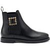 Frau Donna Scarpe 98Z8 Stivaletto in Pelle Nero