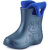 Ladeheid Stivaletti Pioggia Bambino in EVA Termici, Invernali Stivali Pioggia Bambina Calzino Interno con Bottoni e Motivo a Rana, Scarpe Bambino LA-CA-04