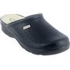 SANIFLEX 89841-10 Certificato Medico Zoccoli Sabot Pantofole Scarpe di Pelle, Donna, Blu, EU 36
