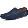 CZHIHANEG Scarpe da Uomo Artigianali in Camoscio, Mocassini Penny Slip-On, Scarpe Guida Comode per Business Casual