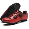 Hixingo Scarpe da Ciclismo MTB per Uomo Donna MTB Compatibili Pedali SPD Traspirante Unisex Scarpe Mountain Bike Ciclismo All'aperto per Bici, 37-47 EU (Rosso,42)