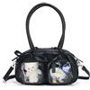 HuiYStar Borsa Ita Kawaii Carina Borsa Bambola con Fiocco Estetica Y2k Borsa a Spalla Anime Giapponesi Borsellino Uniforme JK