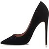 GENSHUO 12CM Scarpe col Tacco Pointed Toe Stiletto - Classiche Donna Tacco Alto Festa Elegante Scarpe de Moda décolleté a Punta Numero,Tacchi a Spillo