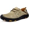 Asifn Scarpe Invernali Stringate Basse Uomo Mocassini Passeggio per Esterni Pelle Scamosciato Allacciare Sneaker Piatto Morbido Fatto a Mano Antiscivolo（Marrone,39/40 EU,40 Taglia del Marchio