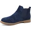 Evoga Scarpe polacchine uomo Chelsea invernali stivaletti scamosciati Casual (#A1 Stivaletti Blu, Sistema Taglie Calzature EU, Adulto, Numero, Media, 43)