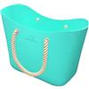SUN NINJA Borsa Mare Donna Grande - Borsa per Spiaggia in Gomma - Extra Large in EVA Impermeabile con Manici in Corda - Ideale per Barca Piscina e Viaggi