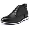 Allthemen Scarpe con Lacci Alte Uomo Eleganti Derby Oxford da Completo Sneakers Sportive da Classiche Moderne Nero 43