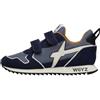 w6yz Sneakers in Tessuto Tecnico e Suede, Bianco-Blu- 34