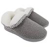ofoot - Pantofole da Donna da Casa, Caldo Morbido Pile Fodera in Peluche, Spesso schiuma di memoria, Suola in Gomma Dura Antiscivolo,ciabatte camera pelose invernali all'aperto/interna