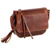 ALMADIH Borsa in pelle di vaccetta donna ELSA marrone Bandoliera a mano Borsetta a tracolla tracollina monospalla Shopping Porta documenti da lavoro satchel tote grande capacita