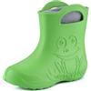 Ladeheid Stivaletti Pioggia Bambino in EVA Termici, Invernali Stivali Pioggia Bambina con Calzino Interno e Motivo a Rana, Scarpe Bambino per Passeggiate LA-CA-03 (Verde Grigio, 32/33)